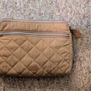 Vera Bradley Quilted Tan Crossbody Bag Performance Twill